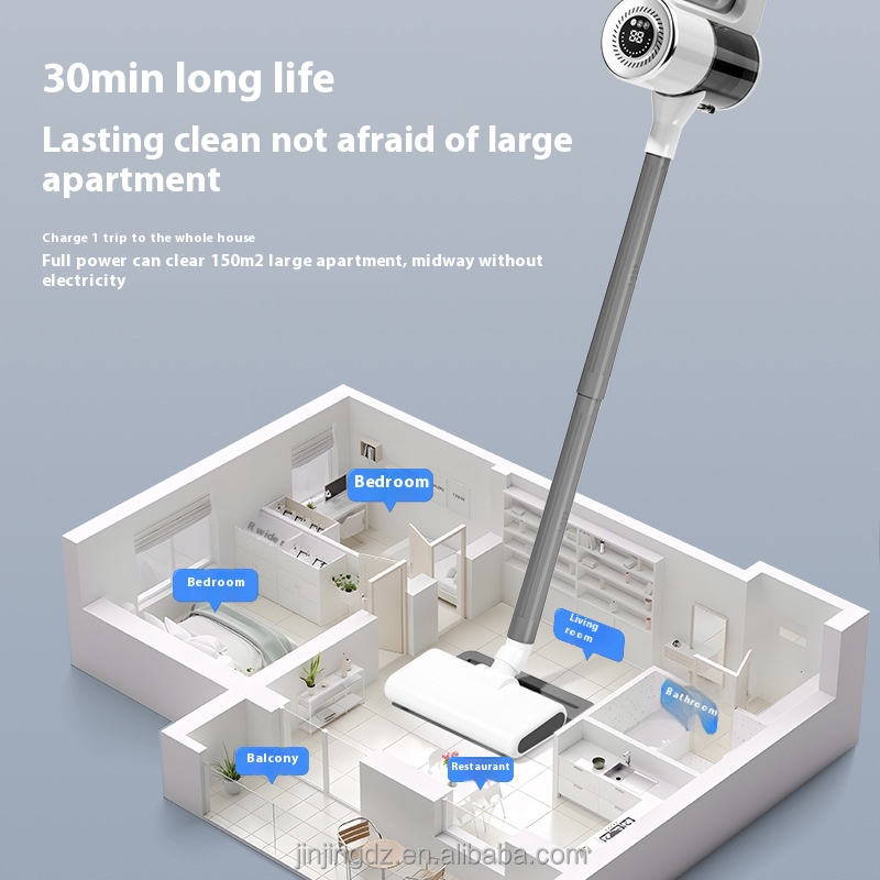 Aspirateur robot intelligent sans fil portable 3 en 1, balayage, lavage et aspiration automatiques, aspirateur électrique
